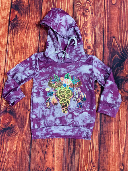 Purple tye dye hoodie