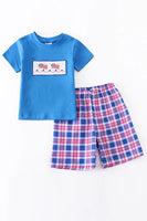 Boys july smocked set