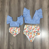 Mom and me floral  swimsuit